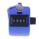 Clicker Counter 4 Digit Number Counters Plastic Shell Hand Held(Blue)