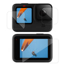 3x Tempered Glass Film Kit for GOPRO Hero 9 Front Rear Lens Screen Protectors