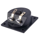Square Shape Double Binding Post Type Speaker Box Terminal Cup Black O3A5