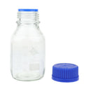 2 Pieces Clear Glass Reagent Sample Bottle Jar Graduated Laboratory 2 Size