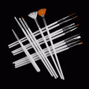 20Pcs Nail Art Gel Design Pen Painting Polish Brush Dotting Drawing Tools Set/
