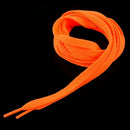 Trainers Replacement 8mm Wide Orange Flat String Shoelace Pair A2Z9