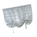 Elegant Blackout Short Roman Curtain Tie-up Shade Sheer for Small Window 46x63''