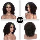 Lady Fluffy Curly Wavy Natural Full Hair Wigs Hairpiece With Headband Dail L0Z1