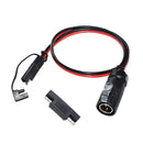 LP20 2 Pin Connector Male to SAE 2-Pin Cable Adapter Charger Cable