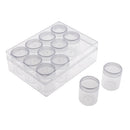 12 Slot Nail Art Tool Jewelry Beads Storage Bottle Box Makeup Organizer Case
