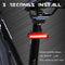 120 Lumens LED Bike Tail Light USB Rechargeable Powerful Bicycle Rear Light AU