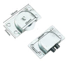 2Pcs/set Nylon Wheel Wear Resistant Closet Wardrobe Roller Sliding Thicken Y5Q1
