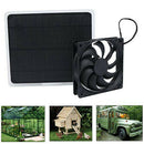 10W Solar Panel Powered Fan Mini Ventilator for Dog Chicken House Greenhous