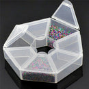 Plastic 7Slot Adjustable Jewelry  Display Tool Box Case Organizer Storage,Bea Kw