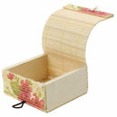 1Pc Delicate Ring Necklace Earrings Bamboo Wooden Case Jewelry Storage Boxe