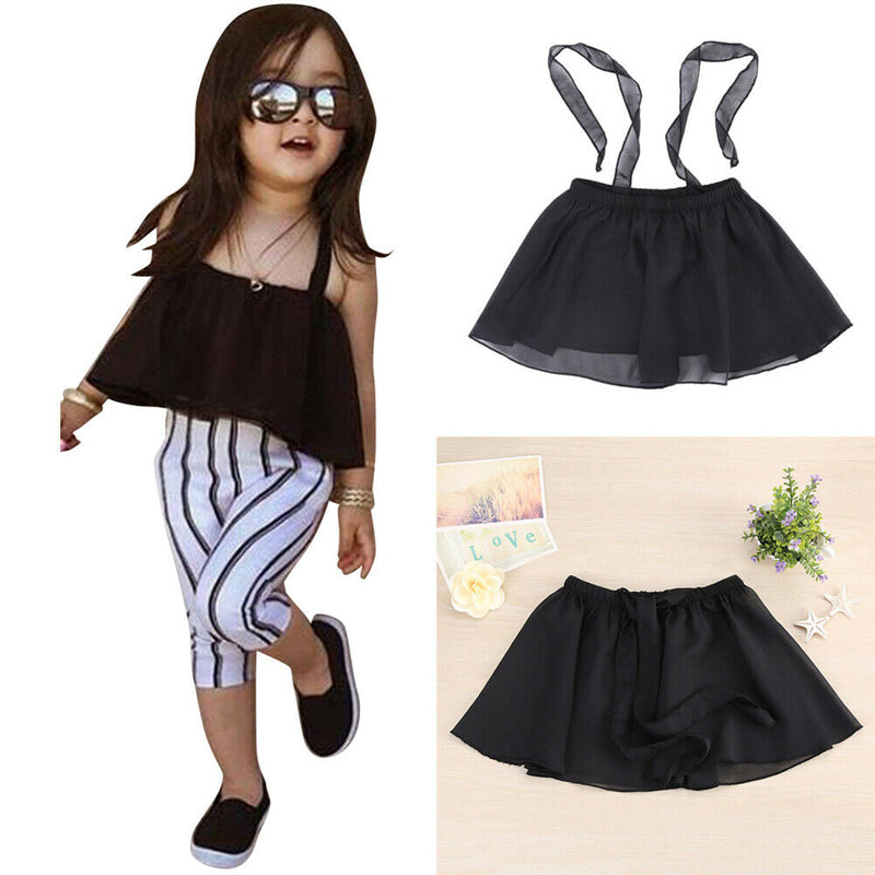 Baby Kids Infants Girls Summer Gauze Suspender Dress Tops Clothes Sun-top