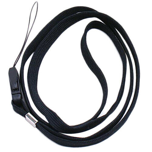 1Pcs 16'' Black Neck Strap Lanyard for Mp3 Mp4 Player Camera Phone ID Card PAD
