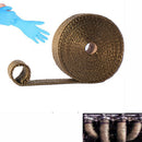 2x Exhaust Manifold Titanium Heat Wrap Tape Thermal Refitting strap new WKU