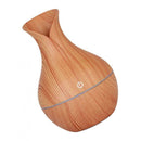 130ml Wood Grain USB Air Mist Humidifier Essential Oil Diffuser Brown