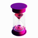 Round Cover Hourglasses Hourglass Timer, 10 Minutes Purple