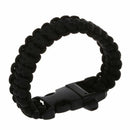 Paracord Parachute Cord Bracelets Buckle Survival Camping Black A7A4