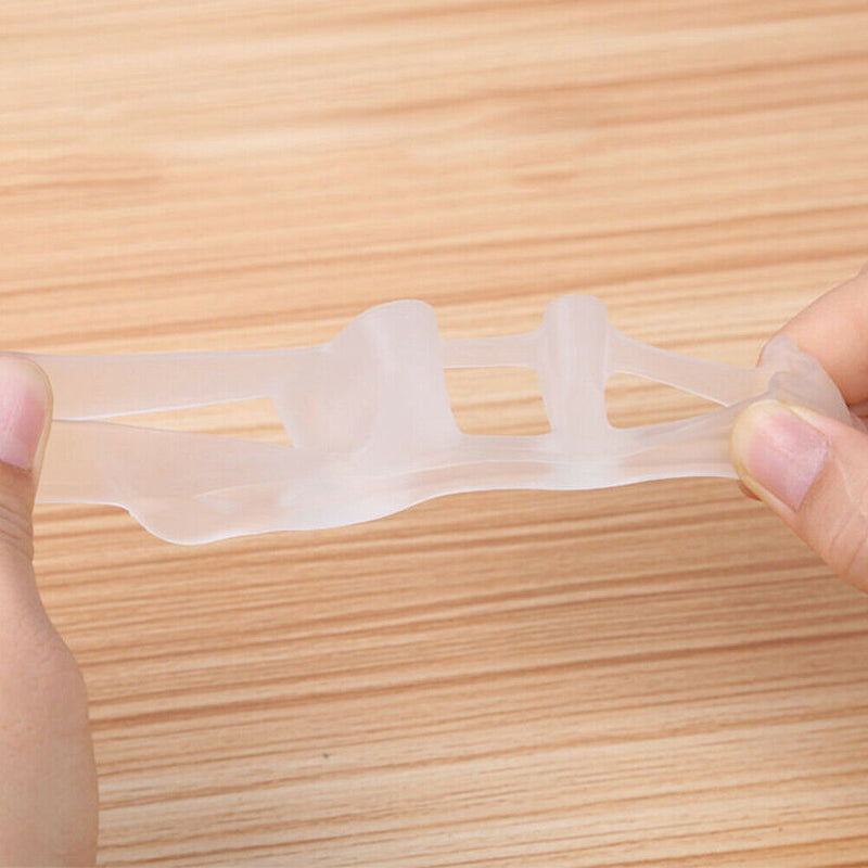 1pair Soft Silicone Protective Straightener Pedicure Overlapping Toe Separator