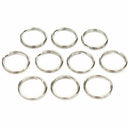 50X Split Keyring keychain Key Ring Loop Holder Clasps Keyfob Connector 25m D6Q3