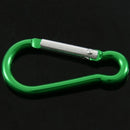 Aluminum Carabiner Camp Snap Hook Keychain Hiking - Green N2P2