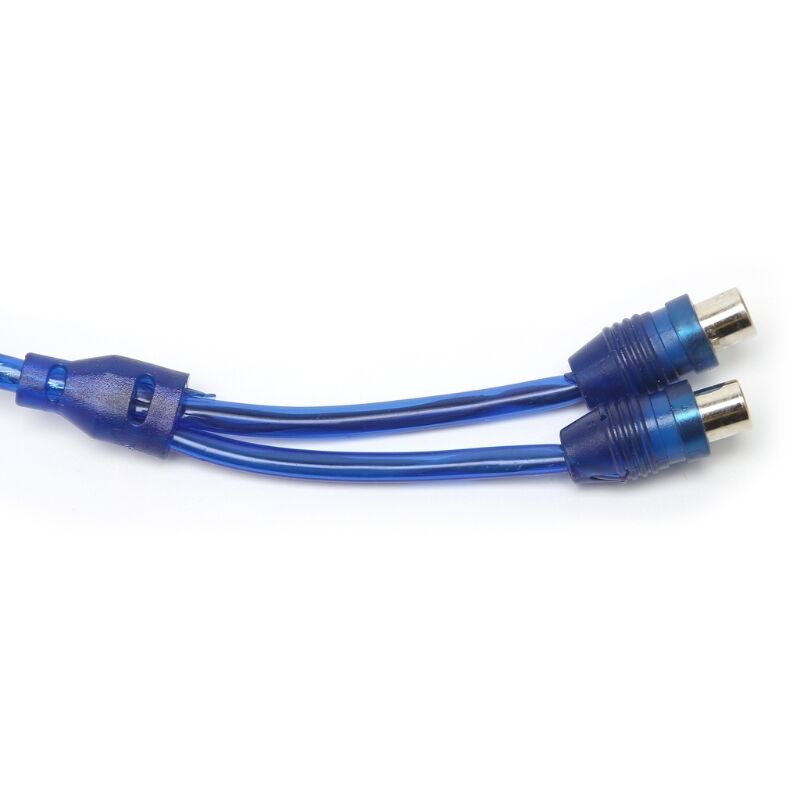 Car MP3 Audio RCA 1 Male to 2 Female Y Splitter Cable Adapter Cord 25cm