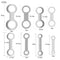 8x Pad Leveling Rings Pad Woodwind Repair Kits for Saxophone Flute Clarinet Oboe