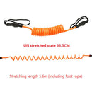 2 Pieces Surfboard Leash TPU 1.6 Premium Wrist Ankle Leash SUPs Leg Rope