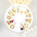 Nail Art Rhinestones Geometric Pattern Nails Wheel DIY Stone Decor Ornament