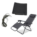 Black Replacement Cloth & Cord Laces approx. 2M For Patio Folding Recliners