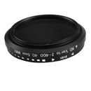 Adjustable Variable Neutral Density ND2 to ND400 ND Lens Filter(40.5mm)