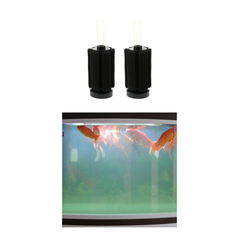 Two Pieces Aquarium Fish Tank Biochemical Sponge Plastic Water Filter 1