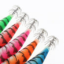5Pcs Fishing Lures Squid Jig Hooks Wood Shrimp Artificial Lures Glow Bait