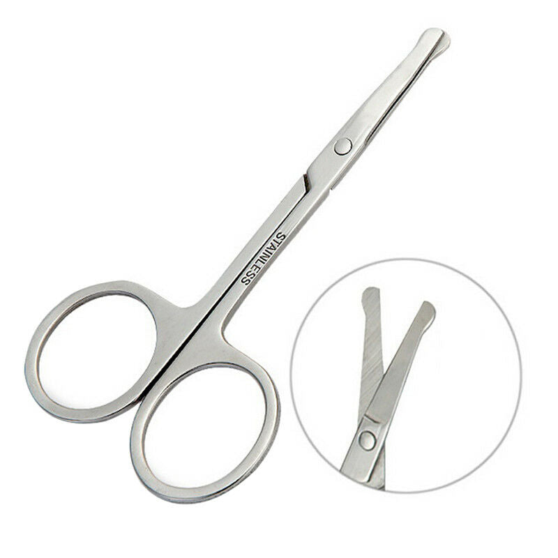 makeup scissors small nose hair cut manicure make-up eyebrow with round&lJ Hw