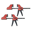 2 Pack Quick Release Squeeze Bar Clamp for Woodworking F Clamps Bar Clamp DIY