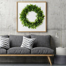 Leaf / Flower Wreath, 17.7 Inch Eucalyptus Wreath Round Wreath Front Door G Z5S4
