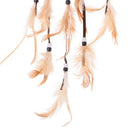 18" Traditional Brown Dream Catcher with Feather Wall Car Hanging Ornamen