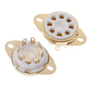 4Pcs 8 pin ceramic socket tube top vacuum octal value for KT88 6550 EL34 NTA Gw