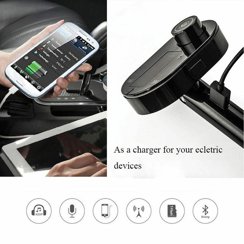 1* Bluetooth Car Charger Hands-free MP3 Player FM Transmitter Car Kit 3.5mm jack