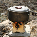 Compact Folding Stainless Steel Wood Stove Outdoor Camping Stove Cooking Pi