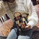 Fashion Rivet Bucket Bag Ladies Shoulder Messenger Bag Ladies Evening Clutc