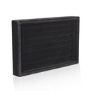 Soft Velvet Ear Stud Finger Ring Jewelry Display Tray Holder Case Black