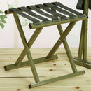 Green Folding Stool Outdoor Sports Fishing Folding Mazar Aluminum Material