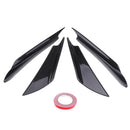 4PCS Universal Carbon Fiber Front Bumper Lip Splitter Spoiler Car Body Kit