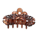 2pcs Large Flowers Hair Clamp Claw Clip Comb Grip Women Hair Accessories