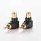 1PC RCA Male to Female M/F Connector Adapters Audio AV Plug 90 Right-angle