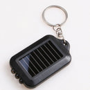 Portable Solar Power 3 LED Lamp Flashlight Torch Key Chain