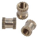Injection Molding 3mm x 5mm x 4mm Fittings Knurl Thread Inserts 50 Pcs