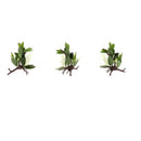 Set of 3 Reptile DecorationOrnament, Aquarium Decor Fish Tank Artificial Grass