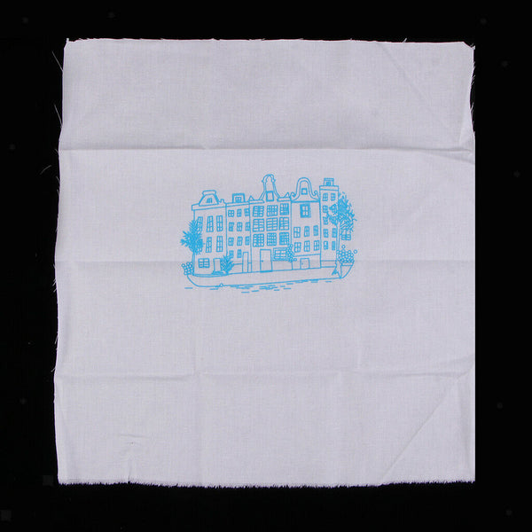 1 Set Handmade Sewing Embroidery Starter Kits with Skyscraper Pattern Cross