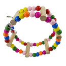 Parrot Toys Bird Colorful Wooden Ladder Parrot Macaw Bell Swing Parrot Bite W1M2